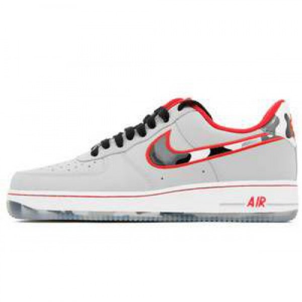 Nike Air Force 1 WOLF GREY/HYPER RED ナイキ エ...