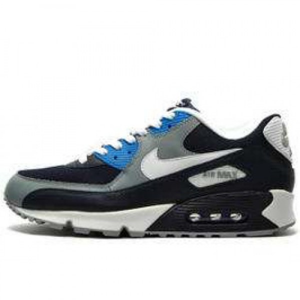 Nike Air Max 90 OBSIDIAN/WHITE-WLF GREY-PHT BL ナ...