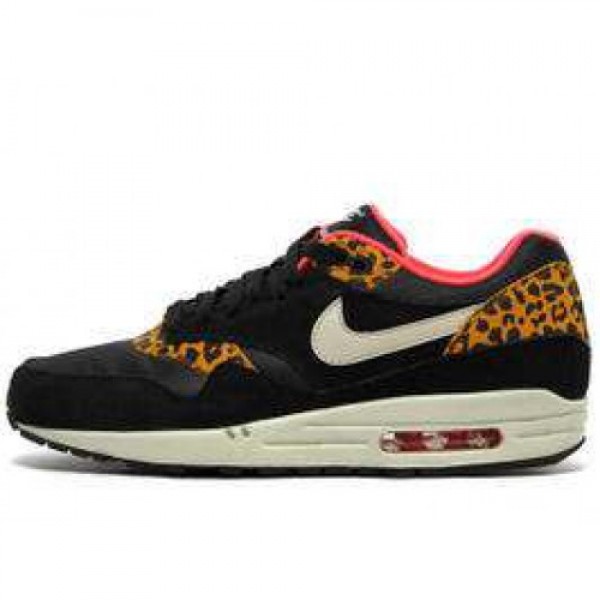 Nike WMNS Air Max 1 Leopard BLACK/SNDTRP-DRK GLD LF-SNBRST ナイキ ウィメンズ エア マックス 1 レオパード ブラック/サンドトリップ ダークゴールドリーフ サンバースト 319986-026