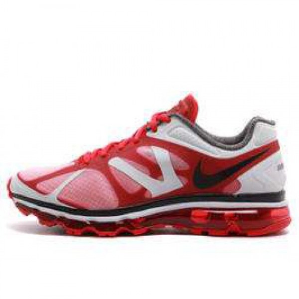 Nike Air Max +2012 UNIVERSITY RED/BLK-MTLLC SLVR �...