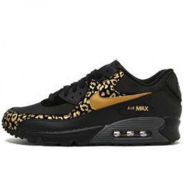 Nike Wmns Air Max 90 BLACK/METALLIC GOLD-ANTHRACIT...