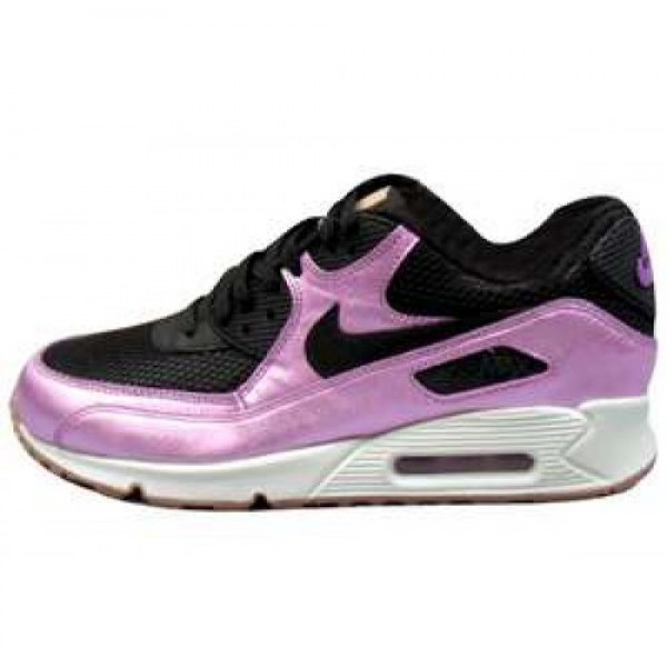 Wmns Nike Air Max 90 PREM BLACK/LSR PURPLE-SL-GM MD BRWN ウィメンズ ナイキ エア マックス 90 プレミアム ブラック/パープル セイル ブラウン 443817-001