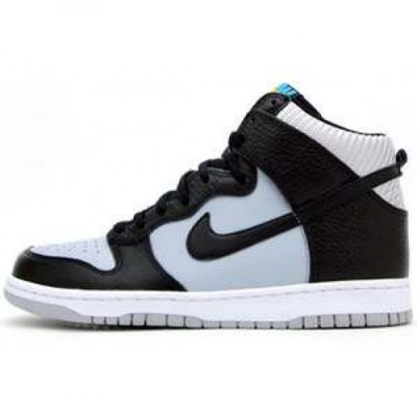 Nike Dunk High'08 LE WOLF GREY/BLACK-TURQUOISE BLU...