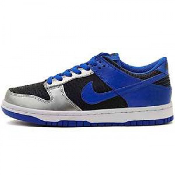 Nike Dunk Low (GS) DRK OBSDN/SGNL BL-MTLLC SLVR-W ...