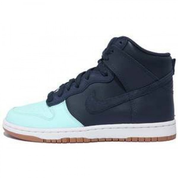 Nike Wmns Dunk High Skinny OBSIDIAN/OBSIDIAN-MINT ...