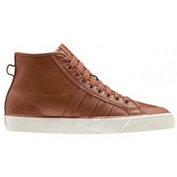 adidas Nizza Hi BROWN/WHITE アディダス ニッ...