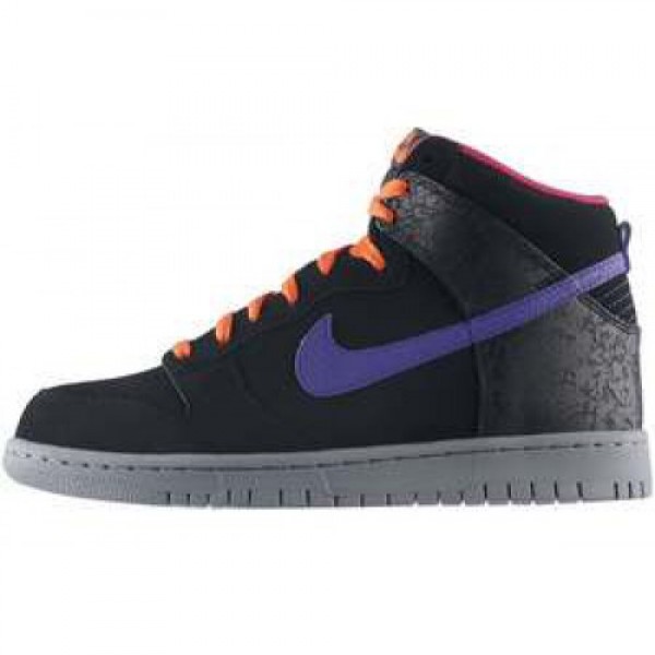 Nike Dunk High BLK/CRT PRPL-ELCTR ORNG-CL GRY ナ�...
