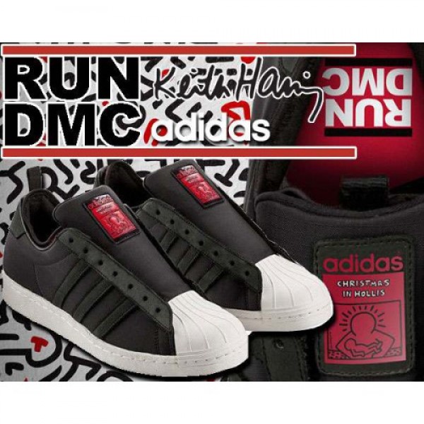 ADIDAS SUPERSTAR 80'S 【ADIDAS x RUN DMC x KEITH HARING 】【アディダス/RUNDMC/キースへリング】 BLACK1/COLRED/WHTVAP G98610 新作登場大セール出し！