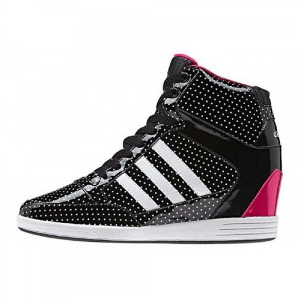 adidas Weneo Super Wedge アディダス ウィメンズ ウィネオ スーパーウェッジ BLACK/PINK/WHITE ブラック/ピンク/ホワイト(Q26472) ファッション商品安い