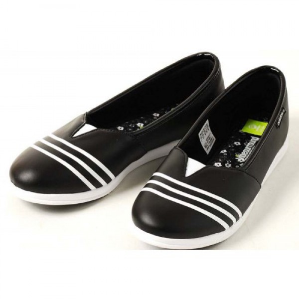 adidasアディダス restyle slipon leather BLACK...