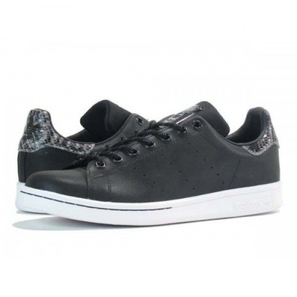 ADIDAS ORIGINALSSTAIN SMITH アディダスオリジナルス スタンスミス 黒ブラックレザー×パイソン /メンズ アメカジ m17919  大HIT！売れ筋商品