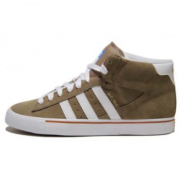 ADIDAS アディダスSKATEBORDING CAMPUS VULC MID LTWINE/RUNWHT/HALBRN アディダス ADIDAS スケート ボーディング キャンパス バルク ミッド ベージュ ホワイト（G48534） 大好評につき再入荷特別価額