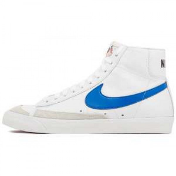 Nike Blazer Mid 77 PRM VNTG WHITE/SIGNAL BLUE-TM O...