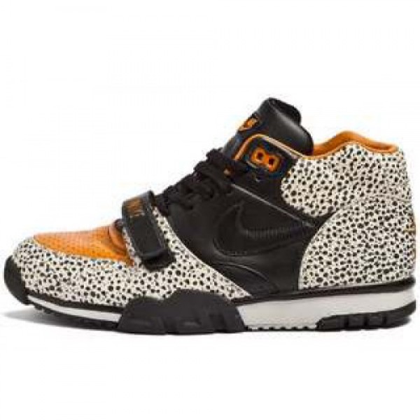 Nike Air Trainer 1 Mid Premium Safari QS TAN/BEIGE/BLACK-CHARCOAL ナイキ エア トレーナー ミッド プレミアム サファリ クイックストライク タン/ベージュ/ブラック チャコール 532303-220