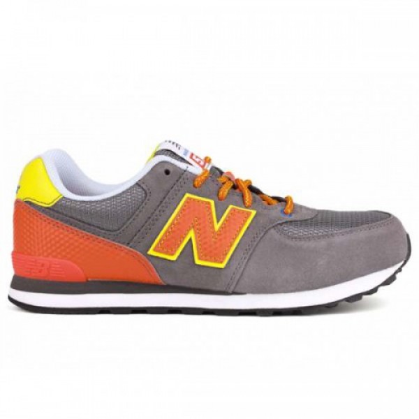 New Balance KL574 C2G (ニューバランス KL574 C2G) GREY WITH ORANGE YELLOW kl574c2g-u