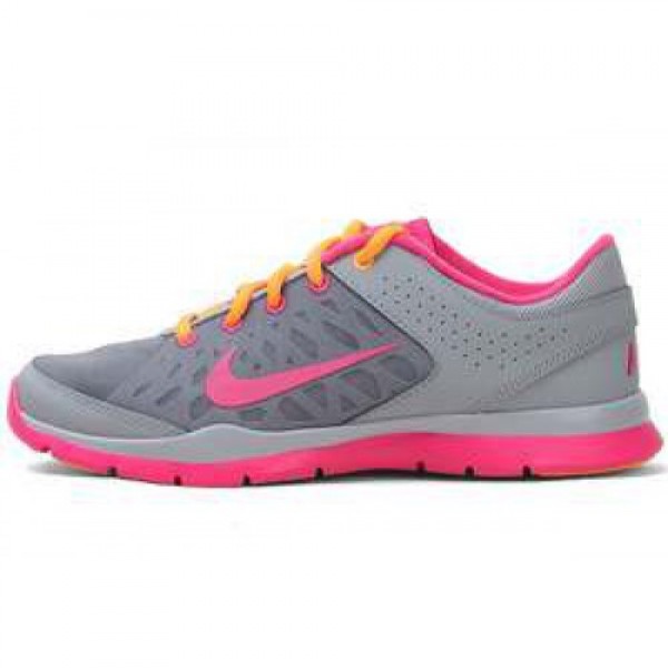 Wmns Nike Flex Trainer 3 STDM GRY/PNK FRC-BRGHT CT...