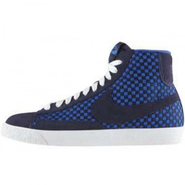 Nike Blazer Mid Woven BLCKND BL/BLCKND BL-GM RYL-WHI ナイキ ブレザー ミッド ウーヴン ブルー/ゲームロイアル ホワイト 555093-400
