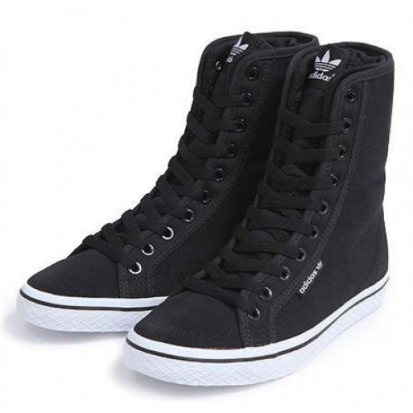 アディダス adidas ハニー ハイ カレジエイト ウィメンズ BLACK/BLACK/RUNNING WHITE 【q23308】