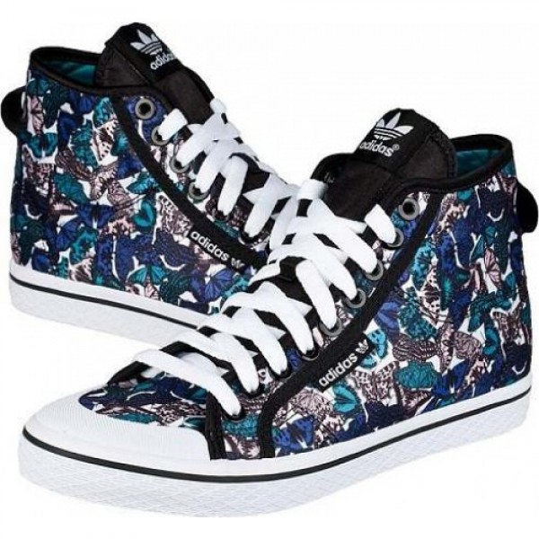 adidas ハニー ミッド ブラック/パープ�...