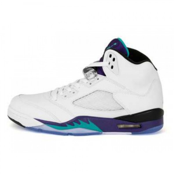 JORDAN AIR JORDAN 5 RETRO (136027-108) WHITE/NEW E...