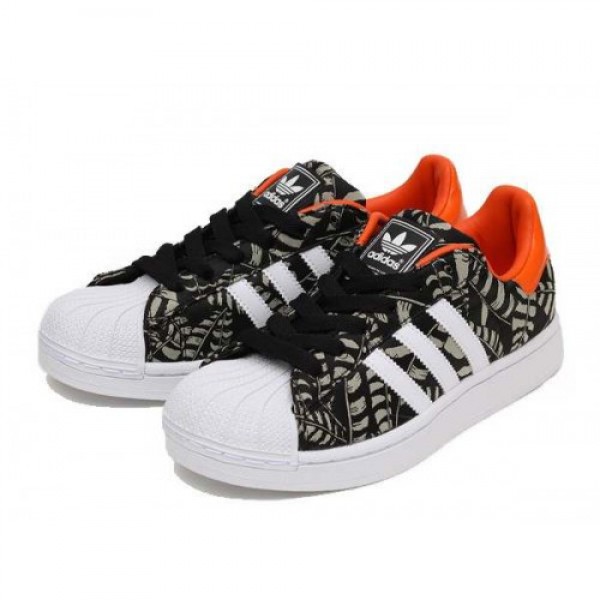 adidas Superstar 2 EF W BLACK/ORANGE/WHITE ブラ�...