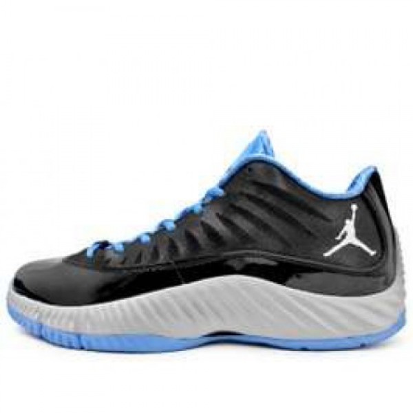 Nike Jordan Super. Fly Low BLACK/WHT-MTT SLVR-UNVR...