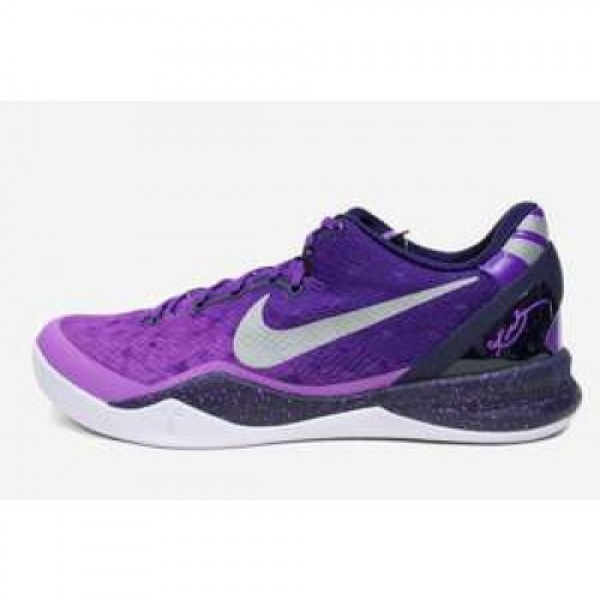 NIKE 13SS KOBE VIII SYSTEM CRT PRPL/PR PLTNM-BLCKND BL-SL 555035-500 ナイキ コービー 8 システム コートパープル ピュアプラチナム ブラックアンドブルー シルバー  最高の選択だ!人気新作入荷！