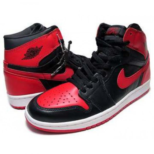 NIKE AIR JORDAN 1 RETRO blk/v.red  136066-061