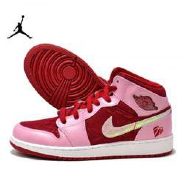 NIKE AIR JORDAN 1 MID PREMIUM GS 【ナイキ エア ジョーダン 1 ミッド GS】 ION PINK/GYM RED-WHITE579748-607