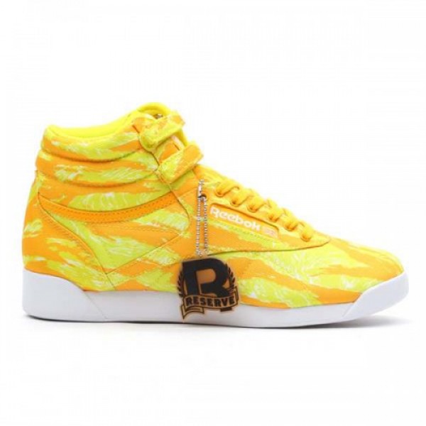 Reebok CLASSIC FREESTYLE HI INTL YELLOW THREAD/SOL...