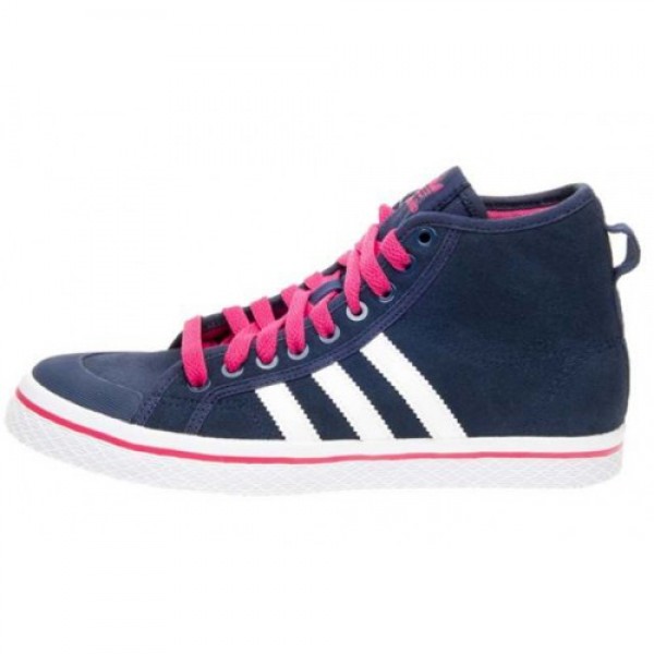 adidas Honey Stripes Mid アディダス ウィメンズ ハニーストライプス ミッド ネイヴィー/ピンク/ホワイト (Q34210) 大売り出し免税