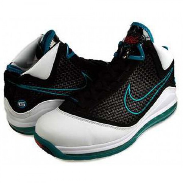 NIKE AIR MAX LEBRON 7 NFW wht/blk-glass bl-c.red 383578-101