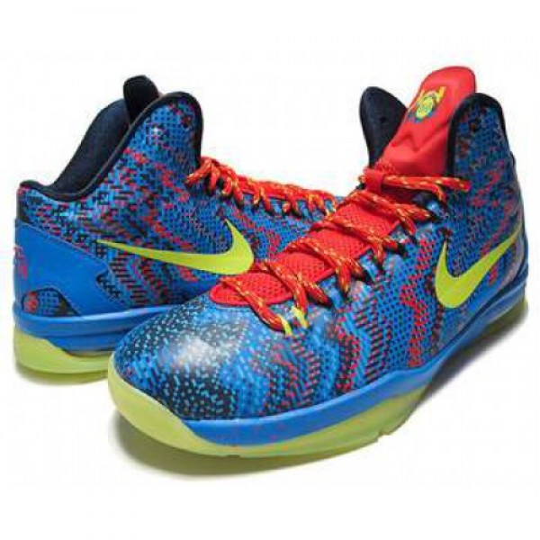NIKE ZOOM KD 5 GS "CHRISTMAS EDITION 2K12" h.blu/a.grn-p.blu-c.red 555641-403