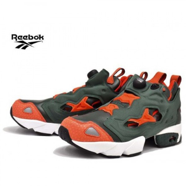 REEBOK PUMP FURY DARKEST OLIVE/BLAZING ORANGE リ�...