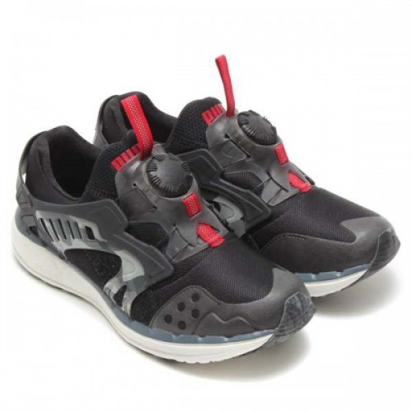 PUMA FUTURE DISC LITE RAGGED (プーマ フューチャー ディスク ライト ラギッド) BLACK/TURBULENCE/JESTER RED 356951-01