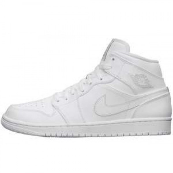 Nike Air Jordan 1 MID WHITE/WHITE-COOL GREY ナイ...