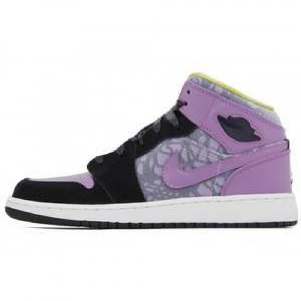 Nike Girls Air Jordan 1 Phat (GS) BLACK/VIOLET POP...