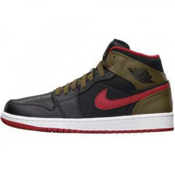 Nike Air Jordan 1 Phat BLACK/GYM RED-LGHT OLIVE-WH...