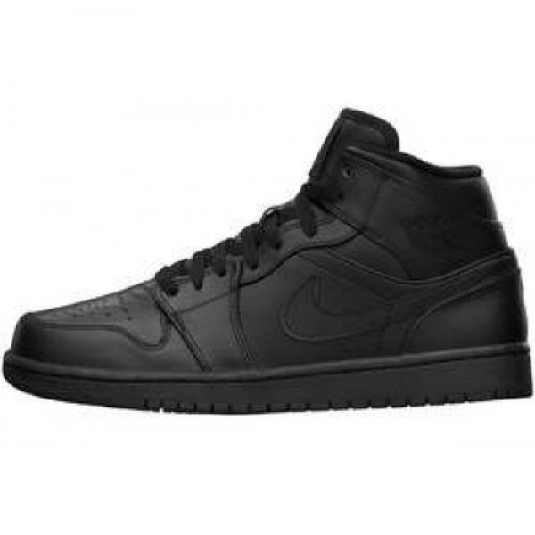 Nike Air Jordan 1 MID BLACK/BLACK-BLACK ナイキ ...