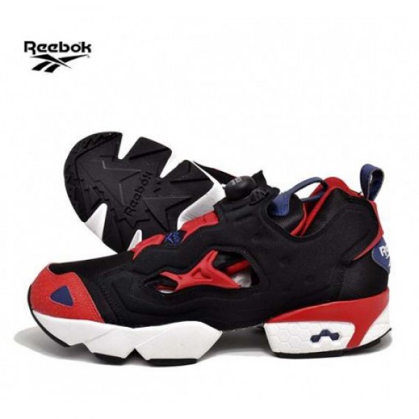 REEBOK PUMP FURY BLK/RBK RED/DRK ROYAL/WHT リー�...