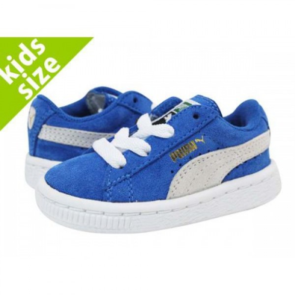 PUMA SUEDE KIDS プーマ スウェード キッズ BLUE/WHITE 355116-02