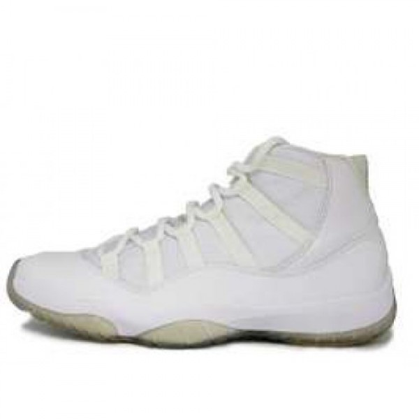 NIKE AIR JORDAN 11 RETRO white/metallic silver Sil...