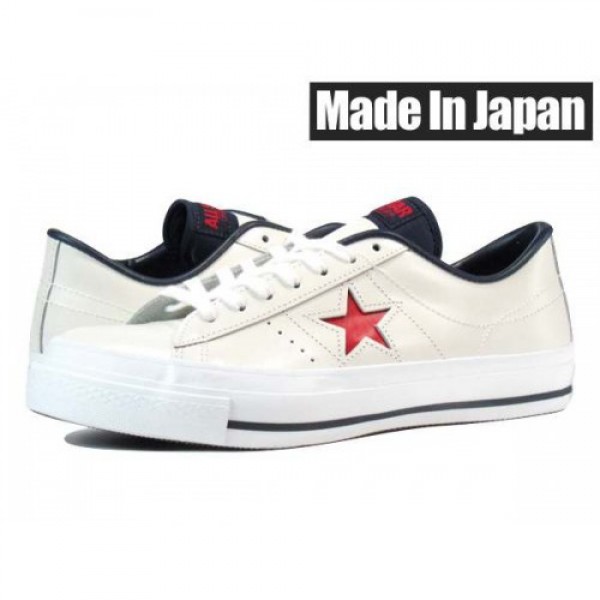 CONVERSE ONE STAR J 【MADE IN JAPAN】 コンバース ワンスター J WHITE/RED/NAVY 32346650