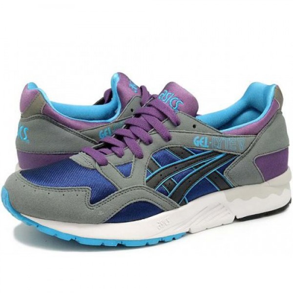 アシックス ゲルライト 5 ASICS GEL LYTE V grey/blue/purple グレイ/ブルー/パープル H312N-5190  セール商品本物保証