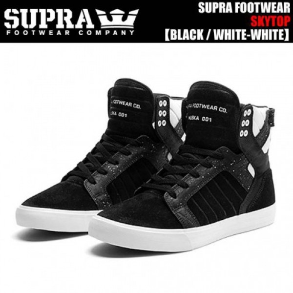 SUPRA SKYTOP BLACK / WHITE-WHITE S18215